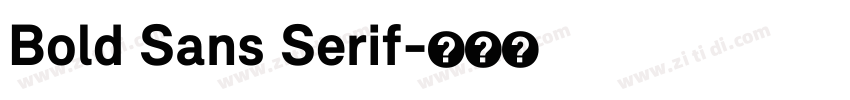 Bold Sans Serif字体转换 Bold Sans Serif字体转换